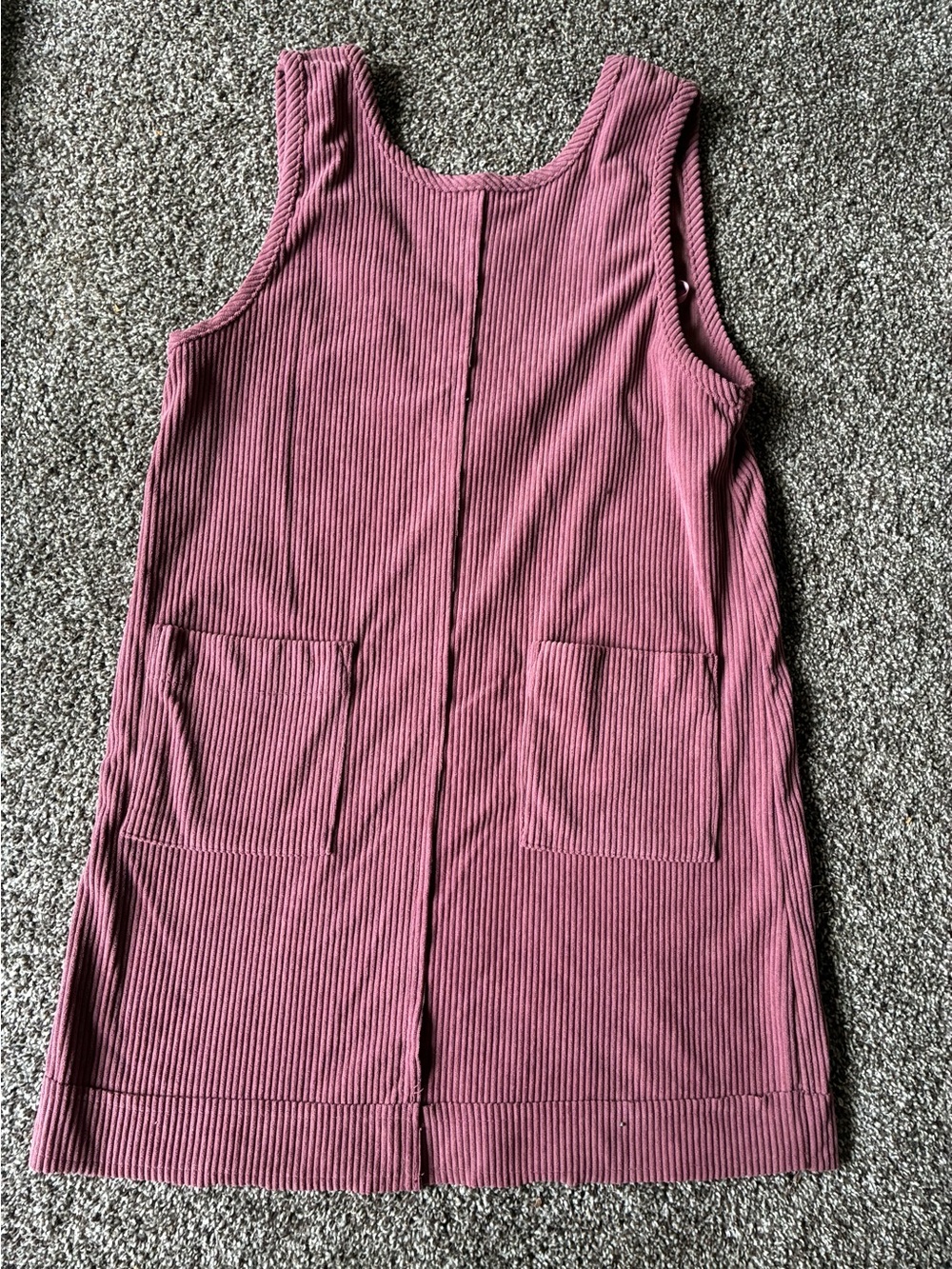 Sleeveless Ribbed Mini Dress in Dusty Rose